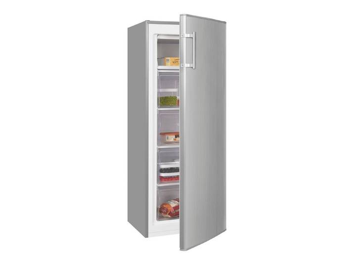 exquisit Gefrierschrank GS230-H-040E, 142.6 cm hoch, 54.4 cm breit, 4-Sterne-Gefrierfach, wechselbarer Türanschlag, effizient