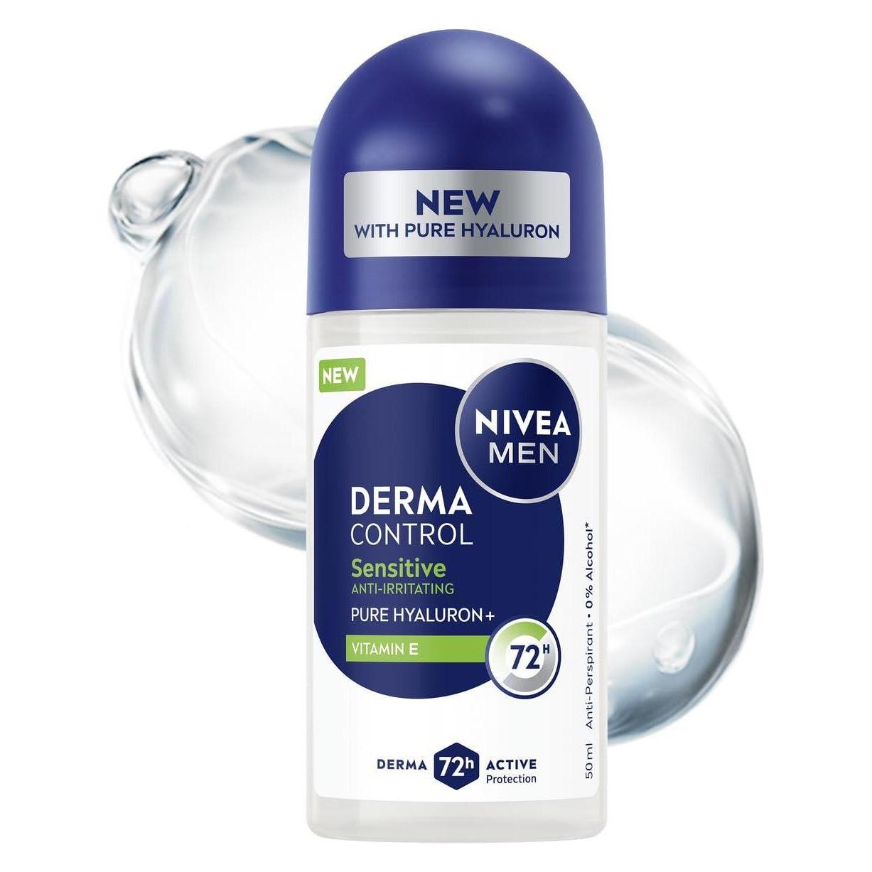Nivea Men Derma Control Sensitive Antiperspirant Rollon 50ml (Roll-on, 50 ml) (60488067)
