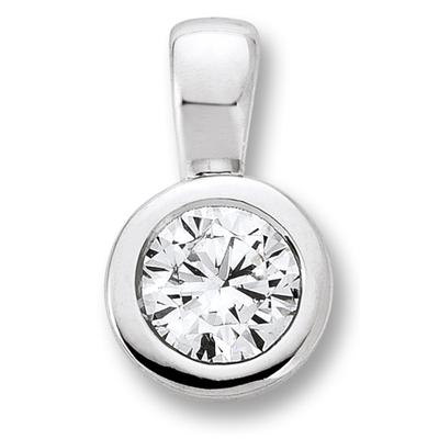 Kettenanhänger ONE ELEMENT "Zirkonia Anhänger aus 925 Silber", silber, Schmuckanhänger, Damen, mit Zirkonia, Silber 925 (Sterlingsilber), Kettenanhänger, Symbolische Note – harmonisch gestaltet mit Liebe zum Detail