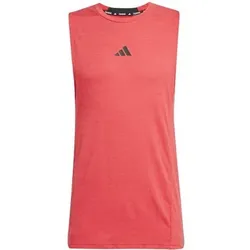 ADIDAS Herren Shirt Designed for Training Workout, Größe L in Rot Rot