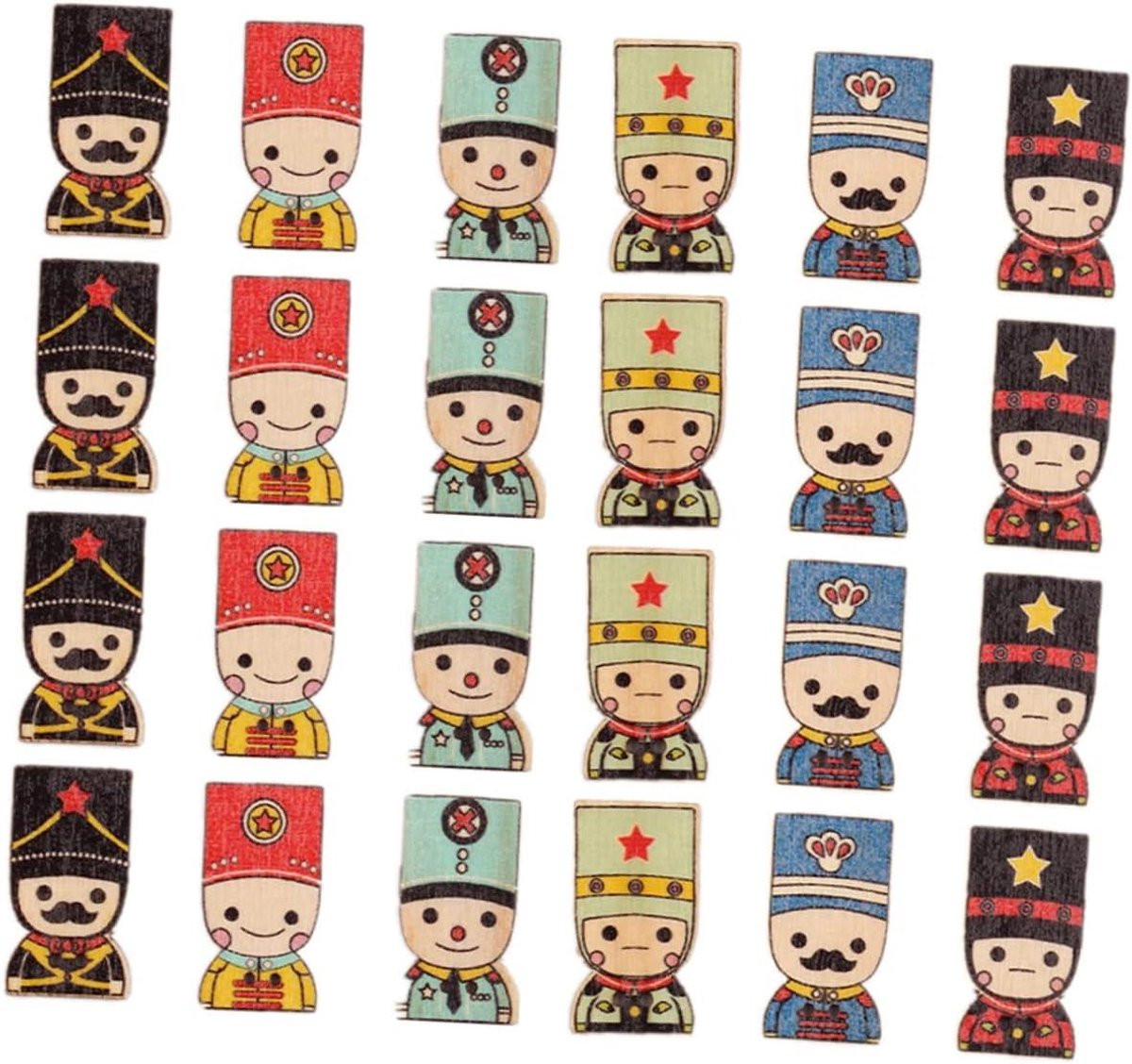 Houten Knopen Meerkleurig - 100 Stuks - Kleine Decoraties voor Creatief Knutselen