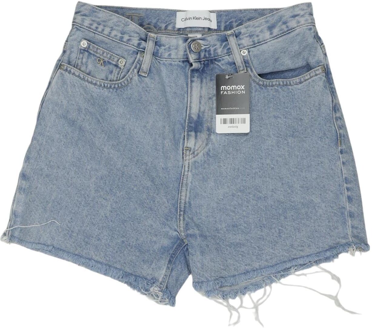 Calvin Klein Jeans Damen Shorts, Hellblau, Gr. W28, Baumwolle - Second Hand