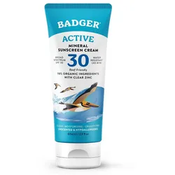 Badger Sonnencreme Active LSF30 ohne Duft 87 ml
