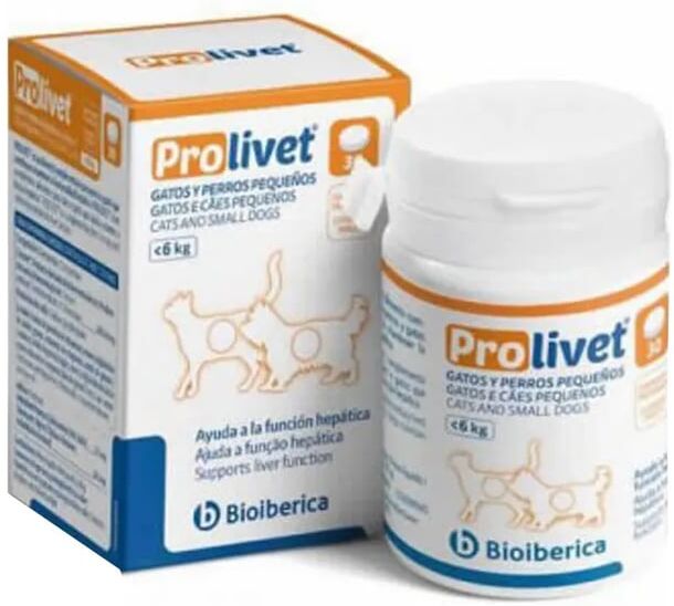Bioiberica Pets Prolivet Gatos E Cães Pequenos 30 Tabs