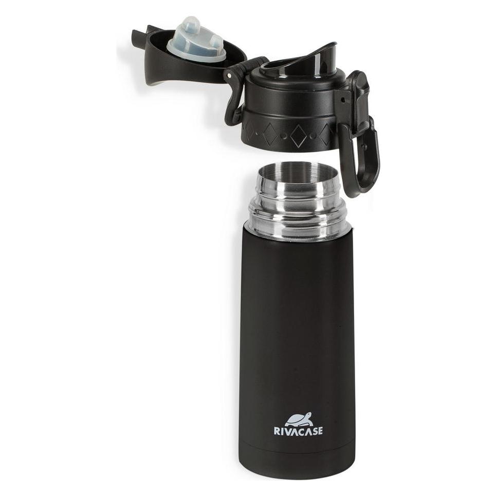 Rivacase black Vacuum flask, 0.35l (0.35 l) (90351BK)