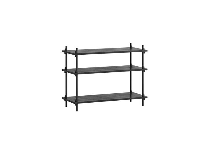MOEBE Shelving System Classic Regal Black, 86x65x35 cm, S.65.1.A