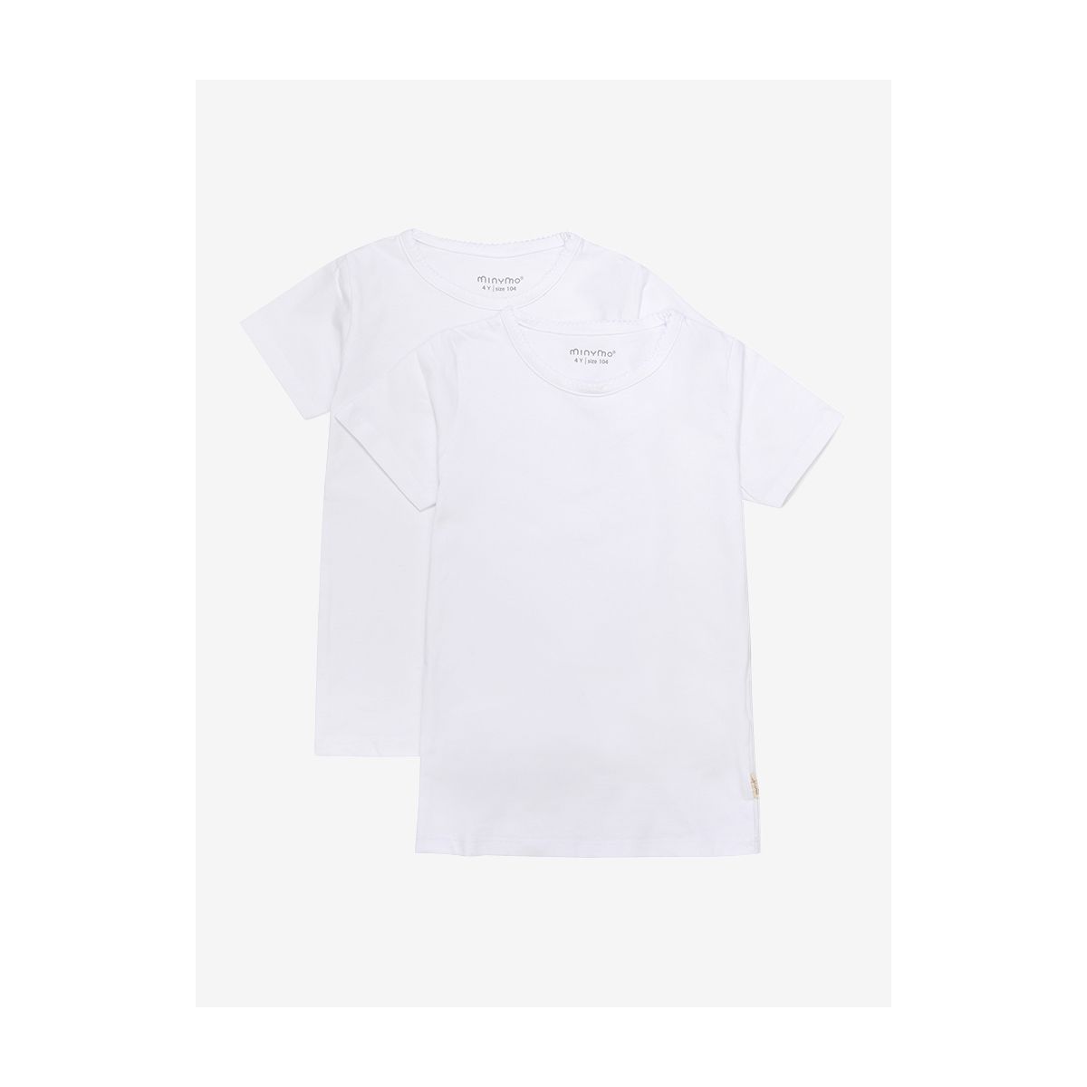 Minymo Basic 33 -t-shirt SS (2-pack) weiss (100) 86 3933-100-86