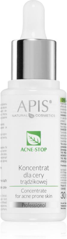 Apis Natural Cosmetics Acne-Stop Professional Konzentrat für fettige Haut mit Neigung zu Akne 30 ml