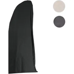 Schutzhülle für Ampelschirm HWC-D14 bis 3m, Abdeckhülle Schutzhaube Cover mit Reißverschluss ~ anthrazit