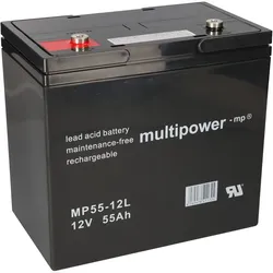 Multipower MPL55-12 AGM Longlife-Bleiakku 12V 55Ah – M6
