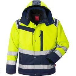 Warnschutz Winterjacke "4043 PP" - L - gelb/marine