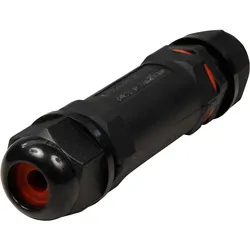 Kabelverbinder, 107x27mm, IP68 - wasserdicht, 230V, 3-polig, schwarz