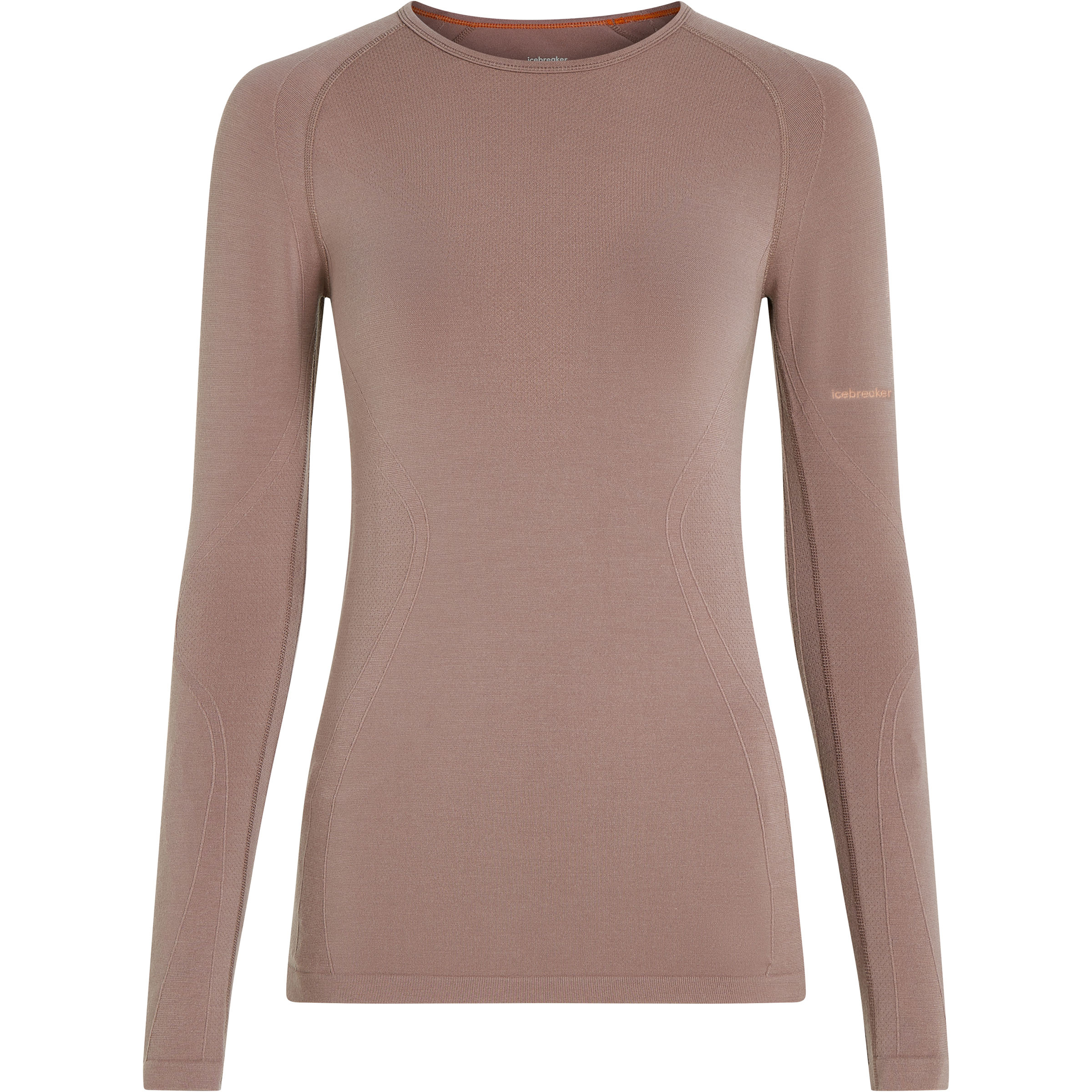 Icebreaker Merino Blend 260 Zoneknit Seamless Damen Longsleeves Merino beige Größe L Trekking Hautfreundlich Merinowolle | Lyocell (Tencel)