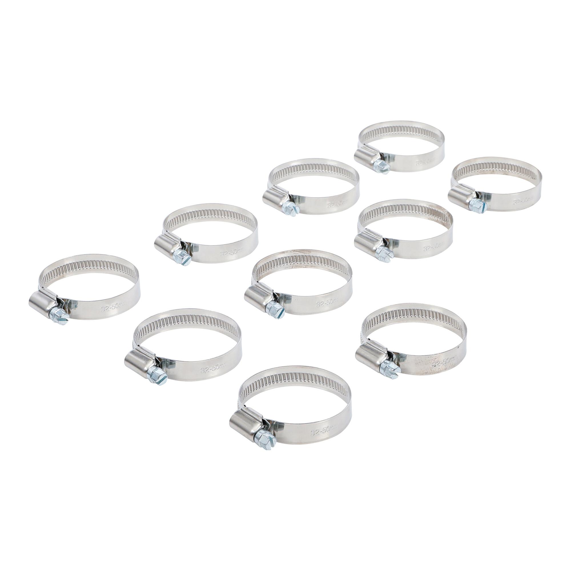 BGS Schlauchklemmen 8095-32x50, rostfrei, 32 x 50 mm, 10-tlg. ; BGS technic)