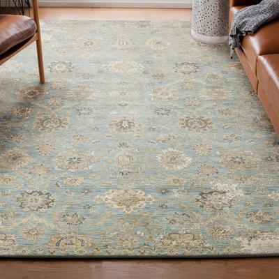 Exquisite Rugs Artisan Handmade Wool/Nylon in Light Blue Area Rug