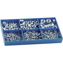 CONRAD 838796 Muttern-Sortiment M3 - M10 DIN 934 Stahl verzinkt 615 Teile