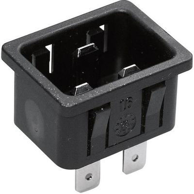 Kaiser 767/10/63/sw/C Kaltgeräte-Steckverbinder 767 Serie (Netzsteckverbinder) 767 Stecker, Einbau vertikal Gesamtpolzahl: 2 + PE 16 A Schwarz 1 St.