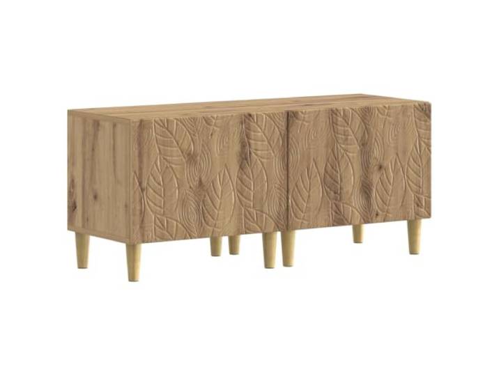 TV-Möbel aus Holz, Farbe Eiche, handgefertigt, moderner Stil Um 90 ° drehbare Türen, schlankes Design, großer Raum, feuchtigkeitsbeständig, 15,9 kg