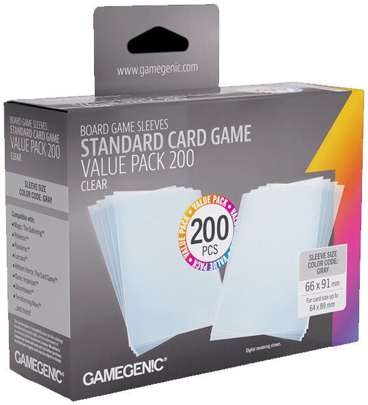 Gamegenic GG : Value Pack 200 Standard Sleeves