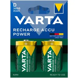 Recharge Accu Power D 3000mAh 2er Blister plastikfrei