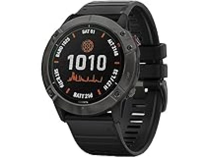 Garmin fenix 6X Solar Titanium DLC schwarz/grau