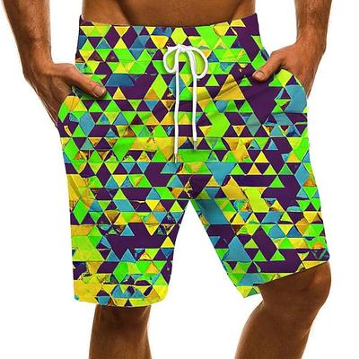 Herren Boardshorts Badeshorts Badehose Bedruckt Kordelzug Mit Taschen Schnelltrocknend Boardshorts Badeanzug Surfen Strand Wassersport Sommer