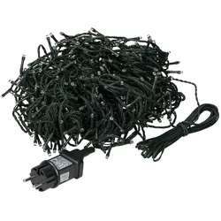 ECD Germany LED Lichterkette 36 m 480 LEDs Warmweiß IP44 Innen/Außen Weihnachtsbaum Beleuchtung Lichterkette Grün Kabel