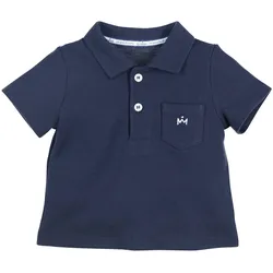 Gymp Polo-T-Shirt mit Tasche Piqué, blau, 74