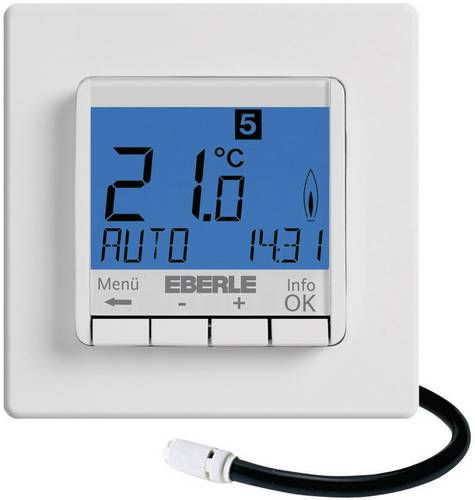 Eberle 527 8123 55 100 FIT-3F Raumthermostat Unterputz Wochenprogramm Heizen, Bodentemperatur 1St.