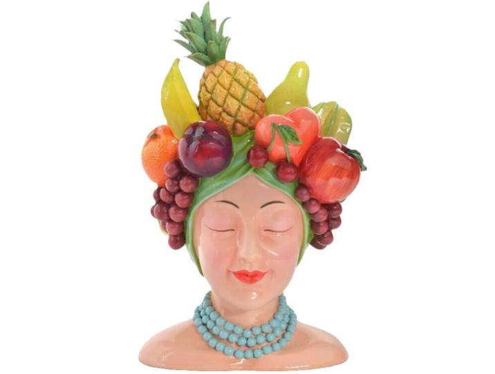 Ambia Home Vase, Mehrfarbig, Kunststoff, Frucht, 23x36.7x21.2 cm, zum Stellen, Dekoration, Vasen