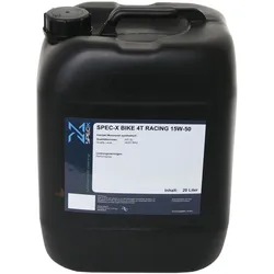 Spec-X Motoröl Bike 4T Racing 20 Liter 15W-50 Synthetisch