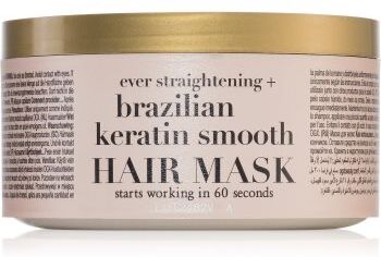 OGX Brazilian Keratin Smooth máscara alisante com queratina 300 ml. Brazilian Keratin Smooth
