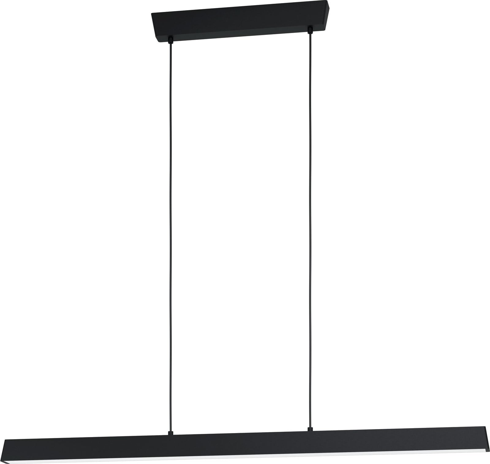 EGLO Connect Simolaris-Z Smart LED Hanglamp, Zwart/Wit, RGBW, Dimbaar, Bluetooth & Zigbee, Breedte: 122 cm, Diepte: 5,5 cm