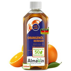 AlmaWin Allzweckreiniger Orangenölreiniger extra, Konzentrat, mit Orangenduft, Flasche 500ml