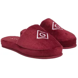 Hausschuh GANT "Hausschuhe", Damen, Gr. 42-43, rot, Obermaterial: 100% Baumwolle CO. Futter: 100% Baumwolle CO. 100% Baumwolle CO., Schuhe Hausschuh