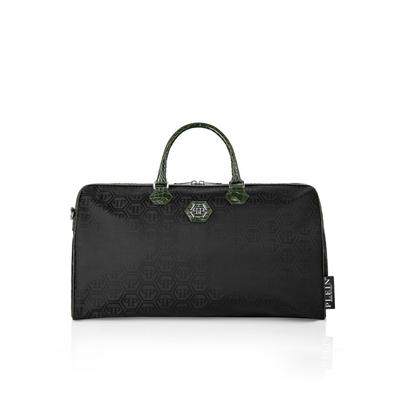 Handtasche PHILIPP PLEIN "Monogram", Kinder, schwarz (02, schwarz), Taschen Handtasche
