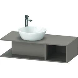 Duravit Waschtischunterschrank wandhängend „D-Neo“ 100 × 26 × 48 cm Basalt Matt
