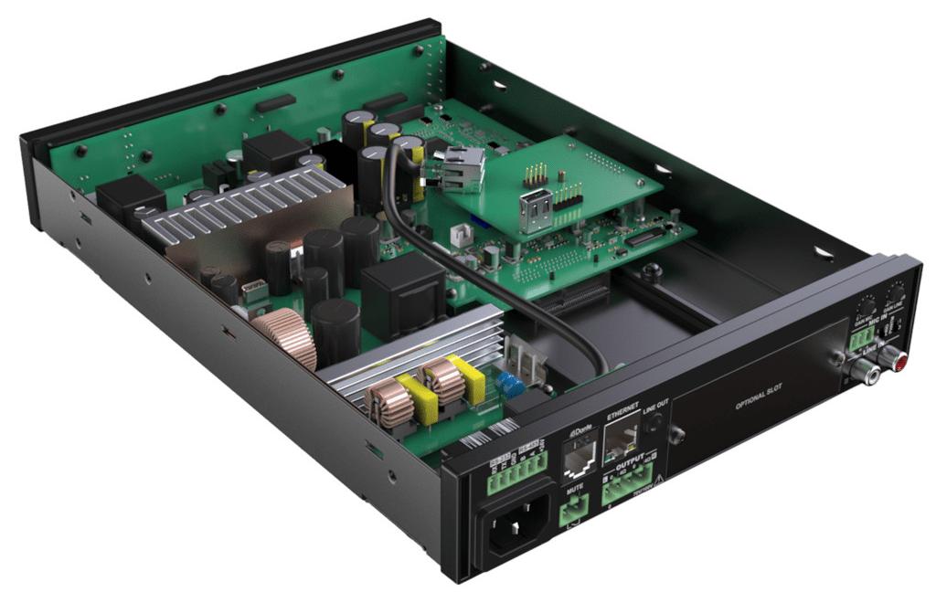 Audac ANI44XT - Dante Audiointerface, 4xEin- & 4xAusgang, für 4 Kanal WaveDynamics Verstärker, AES67, TouchLink