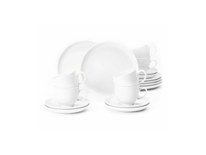 Seltmann Weiden Service à café Lido 18 pièces Blanc