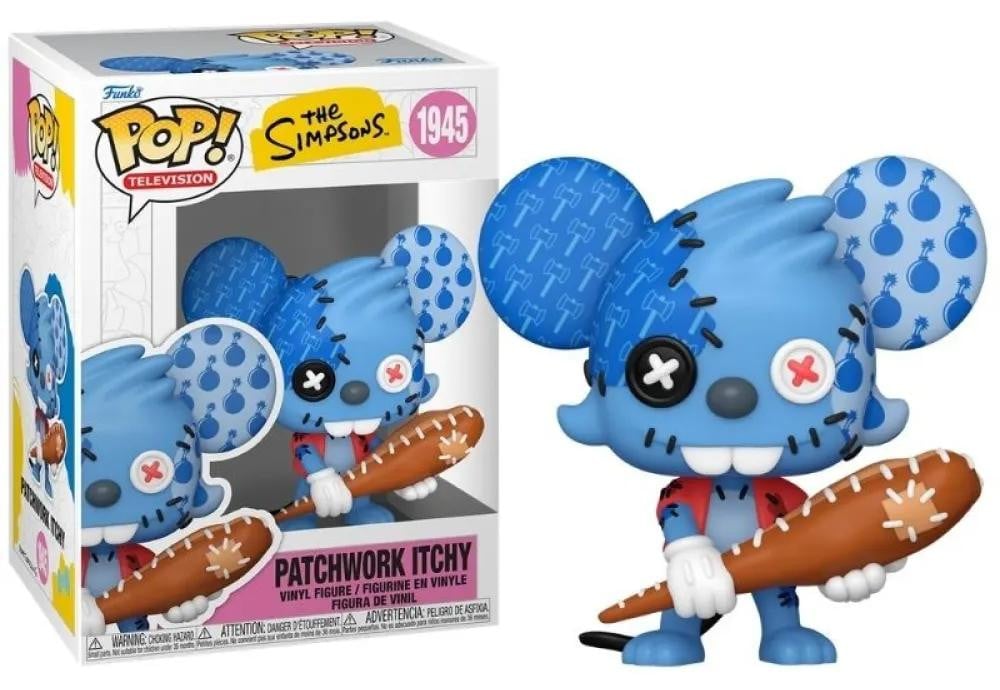 Funko POP! The Simpsons Itchy Patchwork Animatie Vinyl Figuur, 9 cm