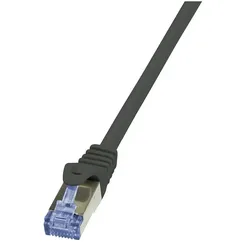LogiLink Cat6a S/FTP, 2m Netzwerkkabel Schwarz S/FTP (S-STP)