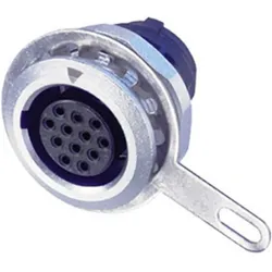 Neutrik Einbaubuchse miniCON MRF12 1 S, Elektronikkabel + Stecker, Grau