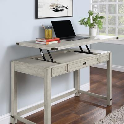 Office Star Products "OSP Baton Rouge 48"" Sit-to-Stand Lift Desk with Drawers"