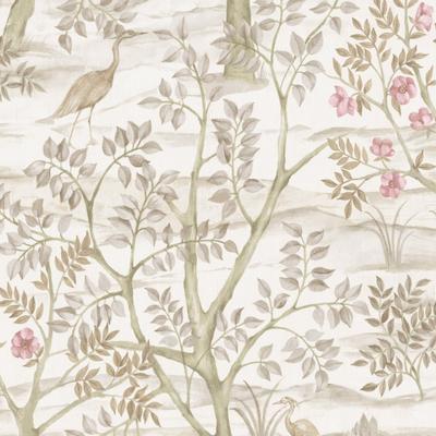 Galerie Wallcoverings Blooming Garden Collection Garden Crane Matte Finish Vinyl on Non-woven Wallpaper Roll