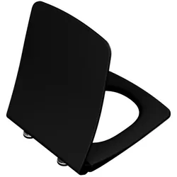 VitrA Metropole Slim WC-Sitz 122-483R009 mit Absenkautomatik und Schnellverschluss, abnehmbar, schwarz matt
