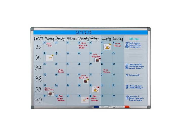 Relaxdays Whiteboard Planer