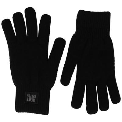 Thermohandschuhe HEATKEEPER, Damen, schwarz, Strick, Materialmix, Handschuhe, Thermo-isolierend, TOG 1.9, atmungsaktiv