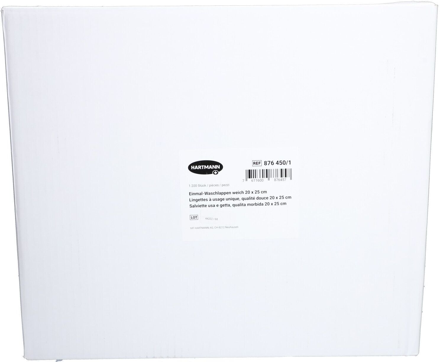 Hartmann IVF Einwegwaschlappen 20x25cm weich Box 1200 Stk St Bandage(s)