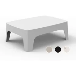 Vondom »SOLID« Outdoor Beistelltisch 100x35x70cm / Basic matt / Ecru