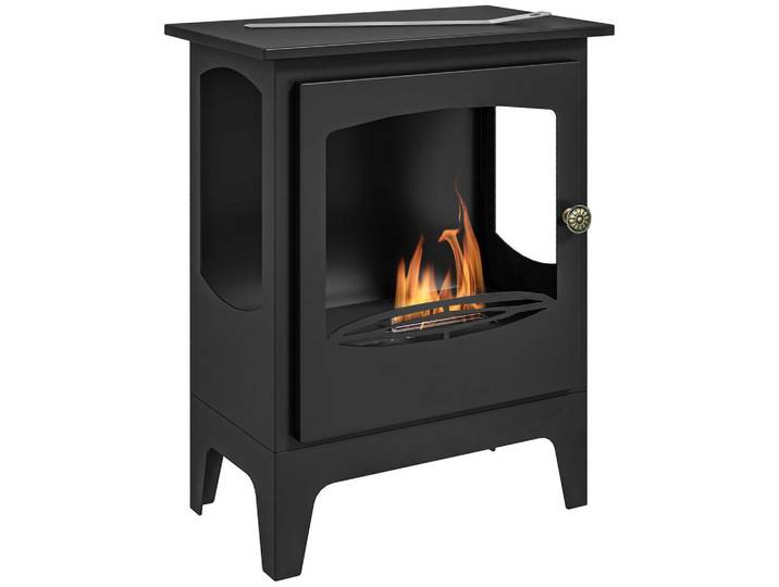 ComfortXL Ethanolkamin De-17028 zeitgenössisch 1,2 L Schwarz, Metall, 39x54x26 cm, Elektrogeräte, Heizgeräte, Elektrokamine